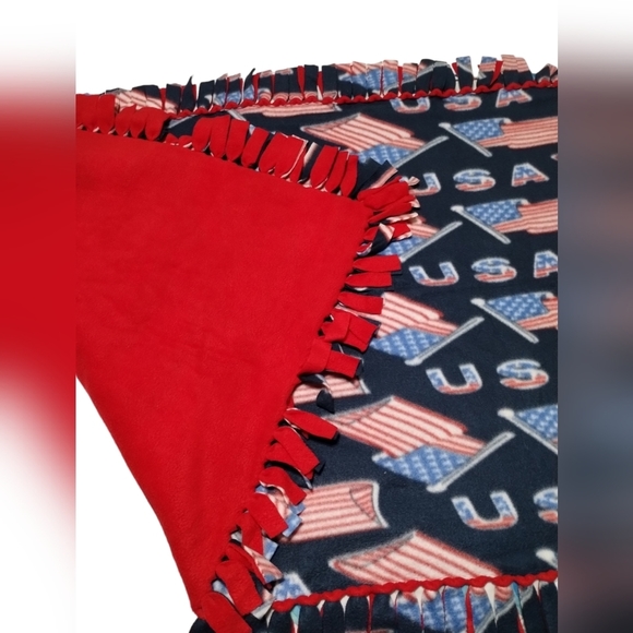 👜$3 - USA handmade‎ blanket - Picture 6 of 10